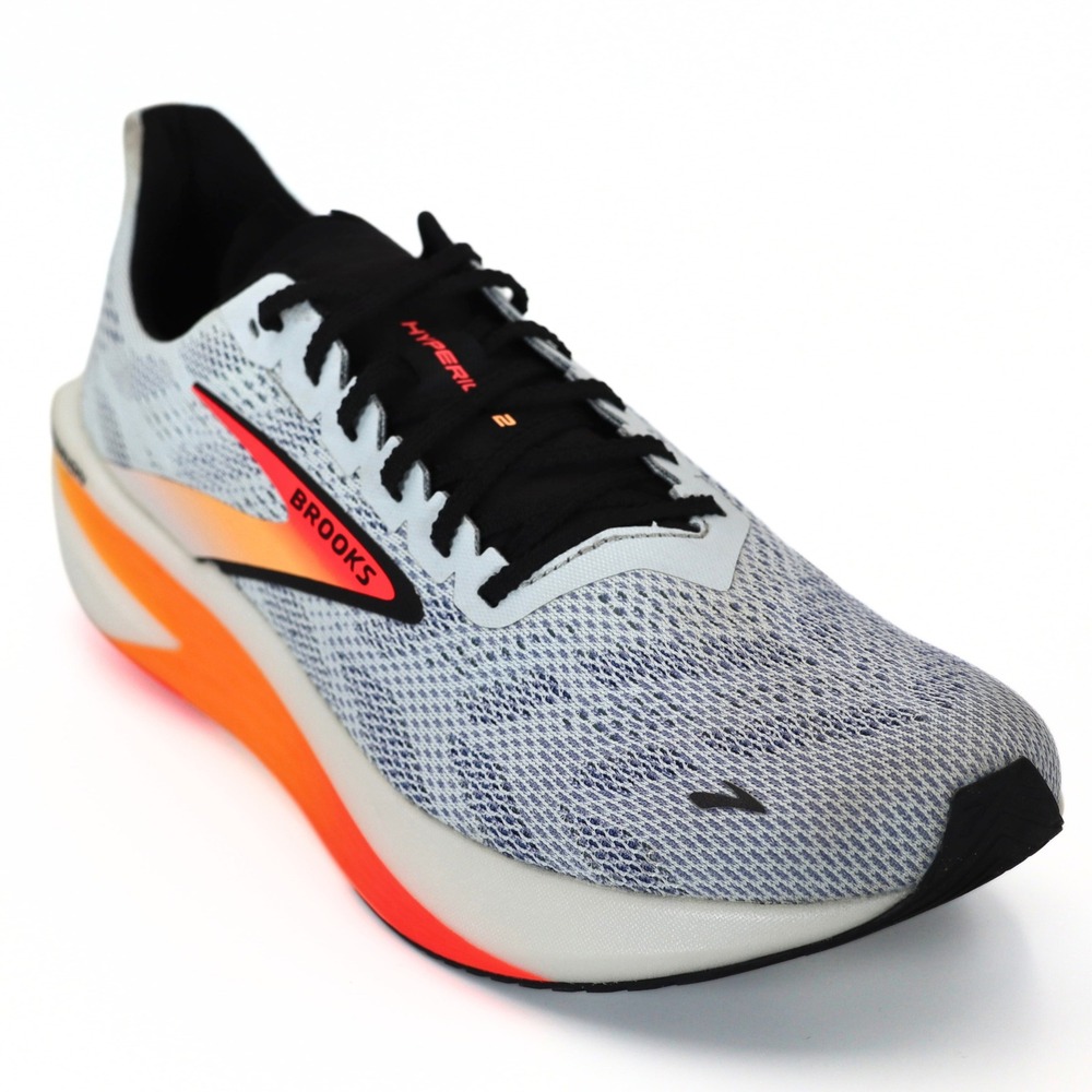 Brooks Hyperion 2 Running Shoes Mens 11.5 Grey Orange DNA FLASH Speed Training